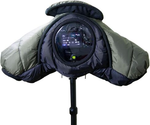 DSLR Puffy Coat Warm Cover for Cameras, Cold-Proof Snow or Sound-Proof Jacket for DSLR Cameras with 24-70mm, 24-105mm, 15-85mm,18-135mm, 55-205mm, 70-200mm Lens in Saudi Arabia