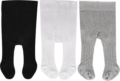 Baby Tights 0-4 Years Girls Knit Leggings Stockings Cotton Newborn Infant Toddler 1/2/3/4 Pack in Saudi Arabia