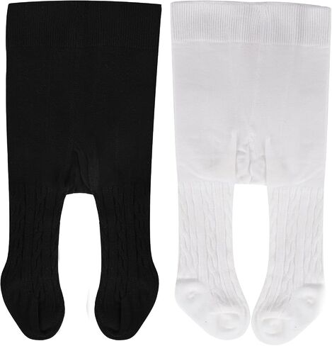 Baby Tights 0-4 Years Girls Knit Leggings Stockings Cotton Newborn Infant Toddler 1/2/3/4 Pack in Saudi Arabia