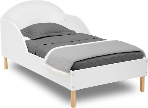 Delta Children Reese Toddler Bed - Greenguard Gold Certified, Bianca White in Saudi Arabia