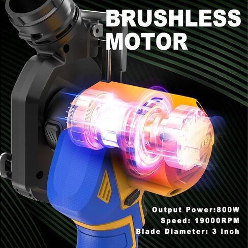 أداة قطع لاسلكية متوافقة مع بطارية ديوالت 20 فولت ماكس، منشار محرك بدون فرش، قاطع بلاط زاوية طاحونة لاسلكية، مع 6 شفرات منشار 3 بوصة للمعادن والخشب والبلاط والبلاستيك (بدون بطارية) in Kuwait