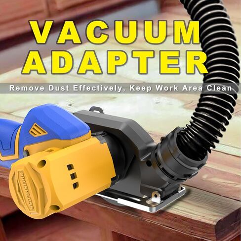 أداة قطع لاسلكية متوافقة مع بطارية ديوالت 20 فولت ماكس، منشار محرك بدون فرش، قاطع بلاط زاوية طاحونة لاسلكية، مع 6 شفرات منشار 3 بوصة للمعادن والخشب والبلاط والبلاستيك (بدون بطارية) in Kuwait