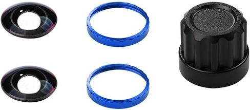 Removable Exchangeable Lens Kit for Insta360 X5 Camera HD Optics Replacement Parts,Perfectly Adapted Lens Set (2 Black) in Kuwait