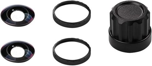 Removable Exchangeable Lens Kit for Insta360 X5 Camera HD Optics Replacement Parts,Perfectly Adapted Lens Set (2 Black) in Kuwait