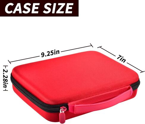 Toy Organizer Storage Case Compatible with Bakugan Figures, BakuCores and Armored Alliance, Geogan Rising Battle Action Figure (Red+Inside Black Foam) in Saudi Arabia