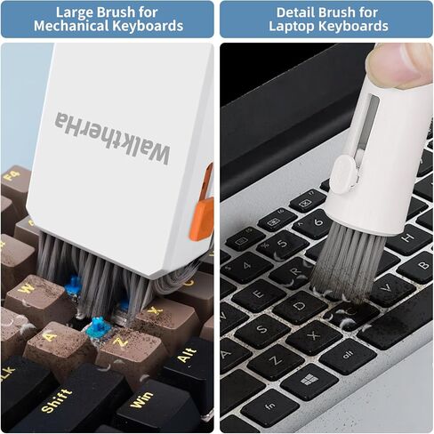 Keyboard Cleaner Laptop Cleaning Kit, All in One Keyboard Cleaning Kit with Car Screen Cleaner Spray, Retractable Detailing Brush for Phone iPhone Computer PC MacBook Airpod Camera Lens Elecitroncs in Kuwait