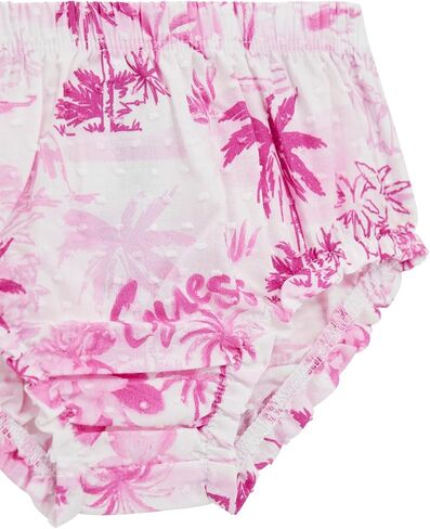 فستان مطبوع بأكمام منتفخة صديقة للبيئة للفتيات الصغيرات من GUESS وبلوزة متناسقة in Kuwait