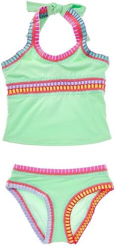 PilyQ 2Pc Rainbow Embroidered Tankini Set in Saudi Arabia