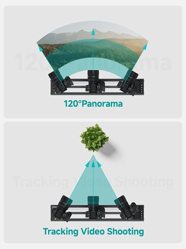 منزلق فيديو Accsoon Toprig، منزلق كاميرا بمحرك مقاس 16 بوصة/40 سم مع تحكم كامل في الزر، يدعم وضع فيديو التطبيق/الفاصل الزمني/وضع الحلقة، التحكم في السرعة، تصوير بانورامي 120 درجة للمصور in Kuwait