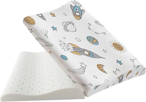 وسادة أطفال للأطفال الصغار بعمر سنتين 3 سرير للرقبة ووسائد صغيرة ووسائد للنوم وغرفة النوم وإسفنج الذاكرة الذين تتراوح أعمارهم بين 1 إلى 8 (19.6 بوصة × 11.8 بوصة × 1.5-2.3 بوصة) in Kuwait