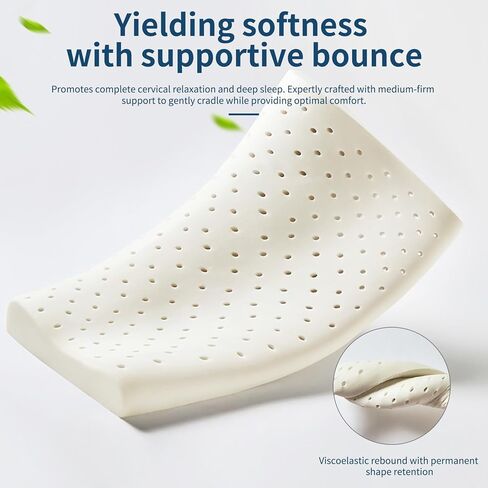 وسادة أطفال للأطفال الصغار بعمر سنتين 3 سرير للرقبة ووسائد صغيرة ووسائد للنوم وغرفة النوم وإسفنج الذاكرة الذين تتراوح أعمارهم بين 1 إلى 8 (19.6 بوصة × 11.8 بوصة × 1.5-2.3 بوصة) in Kuwait