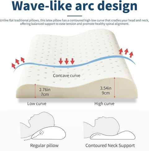 وسادة أطفال للأطفال الصغار بعمر سنتين 3 سرير للرقبة ووسائد صغيرة ووسائد للنوم وغرفة النوم وإسفنج الذاكرة الذين تتراوح أعمارهم بين 1 إلى 8 (19.6 بوصة × 11.8 بوصة × 1.5-2.3 بوصة) in Kuwait