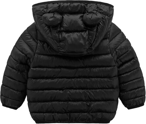 Baby Hooded Zip-Up Winter Coats Light Puffer Down Jacket for Baby Boys Girls Kids Toddler Infants Outerwear in Saudi Arabia