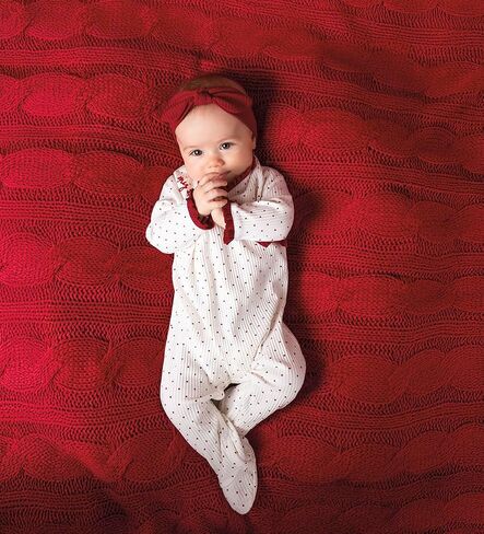 Mud Pie baby-girls Mud Pie Kids Christmas Dot My 1st Christmas Sleeper in Saudi Arabia