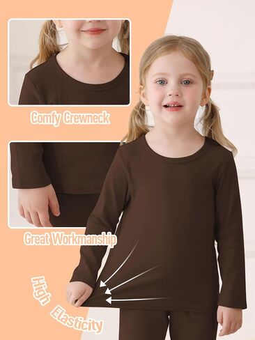 Resinta Baby Toddler Boys Girls Cotton Long Sleeve Shirt and Legging Set Kids Ribbed Basic Pant 2-Piece for Daily Life in Saudi Arabia