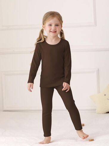 Resinta Baby Toddler Boys Girls Cotton Long Sleeve Shirt and Legging Set Kids Ribbed Basic Pant 2-Piece for Daily Life in Saudi Arabia