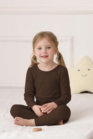 Resinta Baby Toddler Boys Girls Cotton Long Sleeve Shirt and Legging Set Kids Ribbed Basic Pant 2-Piece for Daily Life in Saudi Arabia
