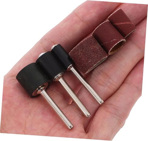 132Pcs Sanding Sleeve Set with Drum Mandrels for Electric Spindle Sander Sanding Bands for Woodworking Efficient Grinding Accessories for Rotary Tools in Saudi Arabia