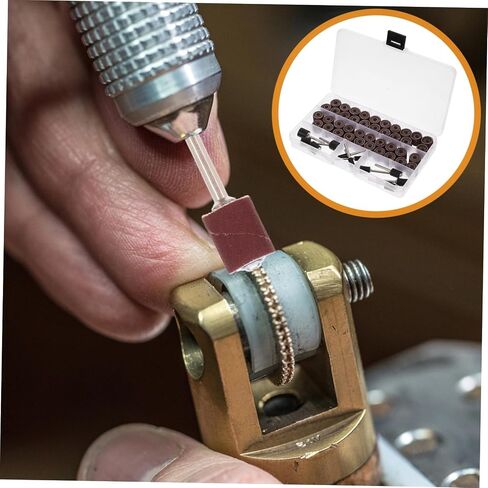 132Pcs Sanding Sleeve Set with Drum Mandrels for Electric Spindle Sander Sanding Bands for Woodworking Efficient Grinding Accessories for Rotary Tools in Saudi Arabia