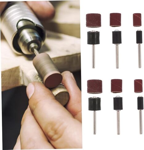 132Pcs Sanding Drum Set with Mandrels and Sleeves Easy Replacement for Efficient Woodworking Compatible with Electric Spindle Sanders for Fine Detailing and Smooth in Saudi Arabia