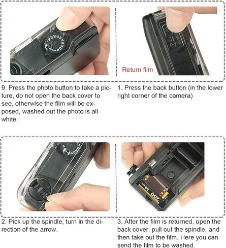 35mm Reusable Film Camera with Case, Retro, Lightweight Design, for Snorkeling with Shutter Speed 1/100s F/9 28MM Lens (White Pink with Cat Ears Decor) in Saudi Arabia