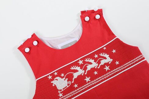 Lil cactus Boys Baby and Toddler Smocked Christmas Overalls in Saudi Arabia