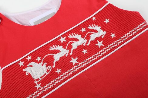 Lil cactus Boys Baby and Toddler Smocked Christmas Overalls in Saudi Arabia