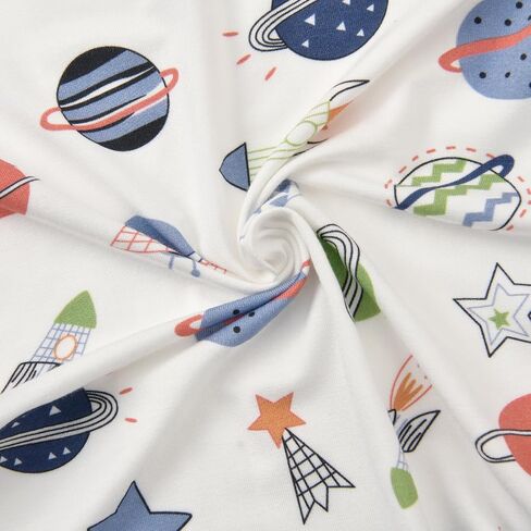 Baby Footed Pajamas with Mittens Rayon from Bamboo 2pcs Newborn Infant 2-way Zipper Pjs Cute Sleeper Outfit in Kuwait