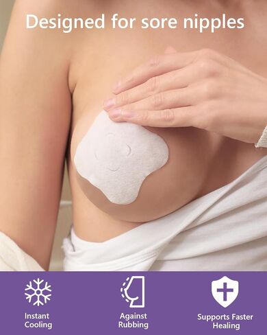 Breastfeeding Essentials Kit for Nursing Moms Nipple Relief,60 Piece Gift Set with Reusable Hot and Cold Breast Therapy Packs/Hydrogel Nipple Pads/Lanolin Nipple cream/Nursing Pads/Nipple Saline Spray in Saudi Arabia
