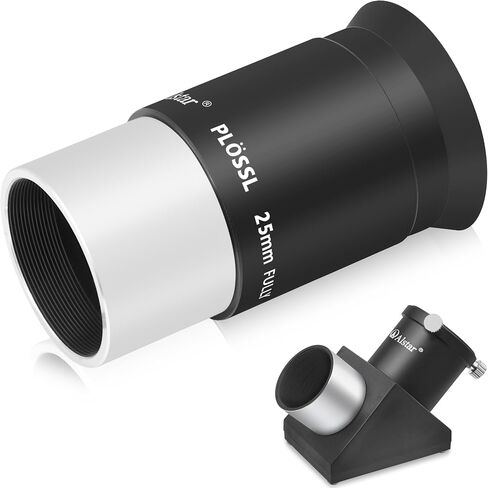 Alstar 1.25 inch 90 Degree Diagonal Mirror - Bundle with - 1.25 Inch 25mm Plossl Telescope Eyepiece in Saudi Arabia