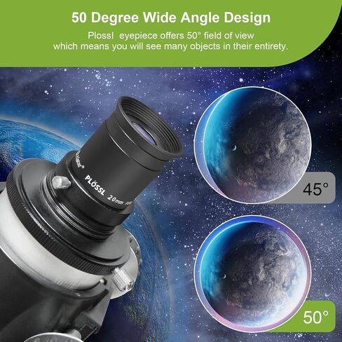 Alstar 1.25 inch 90 Degree Diagonal Mirror - Bundle with - 1.25 Inch 25mm Plossl Telescope Eyepiece in Saudi Arabia