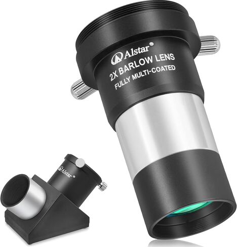 Alstar 1.25 inch 90 Degree Diagonal Mirror - Bundle with - 1.25 inch 2X Barlow Lens in Saudi Arabia