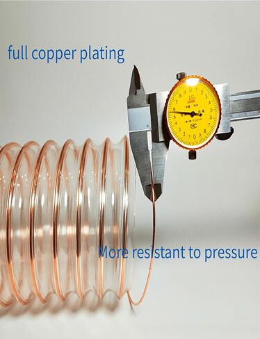 80mm Inner Diameter, Thick Vac Hose, 2m Length Flexible Dust Collection Hose,PU Hose with Copper-Plated Steel Wire(2mm) in Saudi Arabia