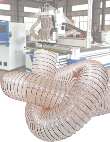 1.2mm Thick PU Dust Collector Hose，Flexible Transparent Vacuum Hose，2m Length，for Table Saw,Band Saw,Woodworking(325mm/12.8 in) in Saudi Arabia