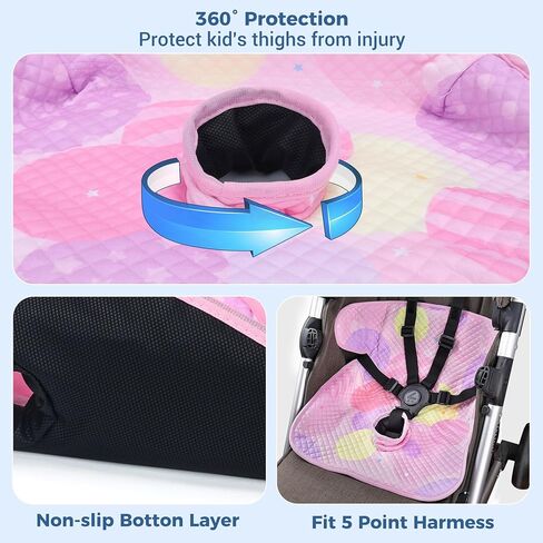 واقي مقعد السيارة من كولبيبي للتدريب على استخدام المرحاض، طقم من قطعتين من بطانة مقعد السيارة الجافة المقاومة للماء للتدريب على المرحاض وأغطية الأشرطة للأطفال الرضع والأطفال الصغار، وسادة غطاء لعربات الأطفال، مقعد السيارة (أسود) in Kuwait