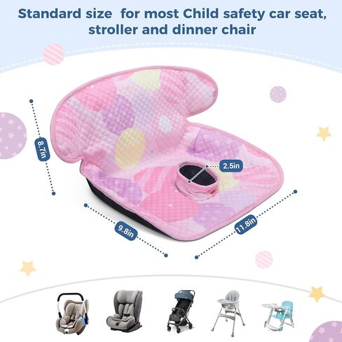 واقي مقعد السيارة من كولبيبي للتدريب على استخدام المرحاض، طقم من قطعتين من بطانة مقعد السيارة الجافة المقاومة للماء للتدريب على المرحاض وأغطية الأشرطة للأطفال الرضع والأطفال الصغار، وسادة غطاء لعربات الأطفال، مقعد السيارة (أسود) in Kuwait