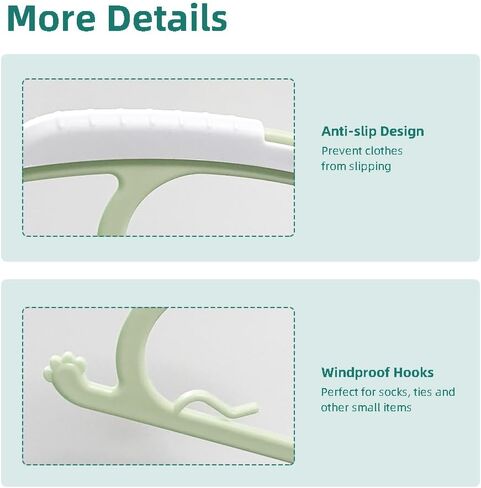 24 قطعة من شماعات ملابس الأطفال القابلة للتعديل للخزانة، منظم ملابس الأطفال من البلاستيك الثقيل القوي للأطفال حديثي الولادة، شماعات ملابس الأطفال قابلة للتوسيع والتكديس، 27.94 سم - 35.56 سم، أبيض in Kuwait