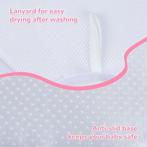 Baby Bath Pad for Infant Bathtub Sink, Non-Slip Flower Bathtub for Infants 0-6 Months, Soft Baby Sink Bath Cushion for Babies Bath Time, Newborns Bath Essentials Must Haves-Sunflower in Saudi Arabia