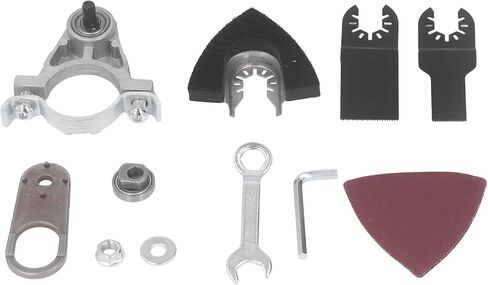 Vikye Multifunctional Oscillating Tool Adapter Kit Lightweight Tungsten Steel Angle Grinder Converter, Ideal for Woodworking Projects in Saudi Arabia