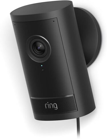 Ring Outdoor Cam Pro, Plug-In (Newest Model) — Retinal 4K with wide-angle video, 10x Enhanced Zoom, and Low-Light Sight, White in Saudi Arabia