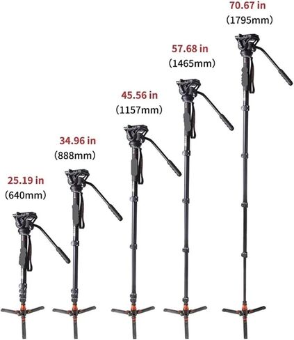 DK327Q5S Professional Camera Monopod Hydraulic Oil Head with Tripod Bracket in Saudi Arabia