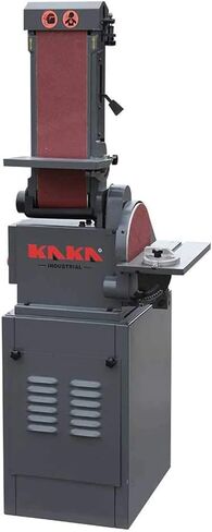 ماكينة صنفرة بحزام مقاعد البدلاء من KAKA INDUSTRIAL، حزام 5 × 48 بوصة وماكينة صنفرة قرصية مقاس 9 بوصة مع قطعتين من ورق الصنفرة بقاعدة فولاذية وطاولة عمل من الألومنيوم BTM-250 in Saudi Arabia