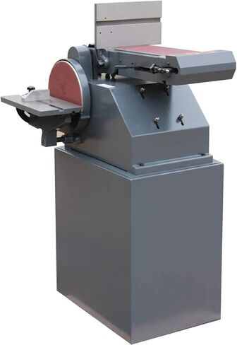 ماكينة صنفرة بحزام مقاعد البدلاء من KAKA INDUSTRIAL، حزام 5 × 48 بوصة وماكينة صنفرة قرصية مقاس 9 بوصة مع قطعتين من ورق الصنفرة بقاعدة فولاذية وطاولة عمل من الألومنيوم BTM-250 in Saudi Arabia