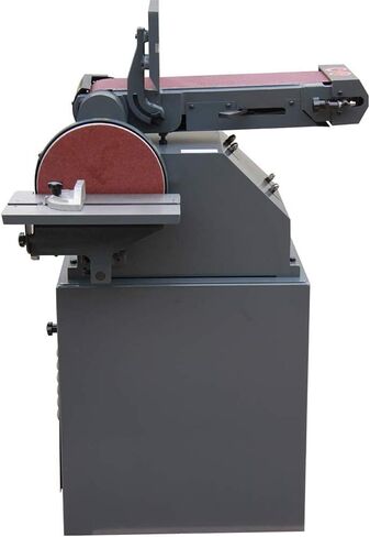 ماكينة صنفرة بحزام مقاعد البدلاء من KAKA INDUSTRIAL، حزام 5 × 48 بوصة وماكينة صنفرة قرصية مقاس 9 بوصة مع قطعتين من ورق الصنفرة بقاعدة فولاذية وطاولة عمل من الألومنيوم BTM-250 in Saudi Arabia