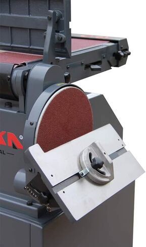 ماكينة صنفرة بحزام مقاعد البدلاء من KAKA INDUSTRIAL، حزام 5 × 48 بوصة وماكينة صنفرة قرصية مقاس 9 بوصة مع قطعتين من ورق الصنفرة بقاعدة فولاذية وطاولة عمل من الألومنيوم BTM-250 in Saudi Arabia
