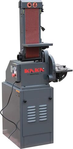 ماكينة صنفرة بحزام مقاعد البدلاء من KAKA INDUSTRIAL، حزام 5 × 48 بوصة وماكينة صنفرة قرصية مقاس 9 بوصة مع قطعتين من ورق الصنفرة بقاعدة فولاذية وطاولة عمل من الألومنيوم BTM-250 in Saudi Arabia
