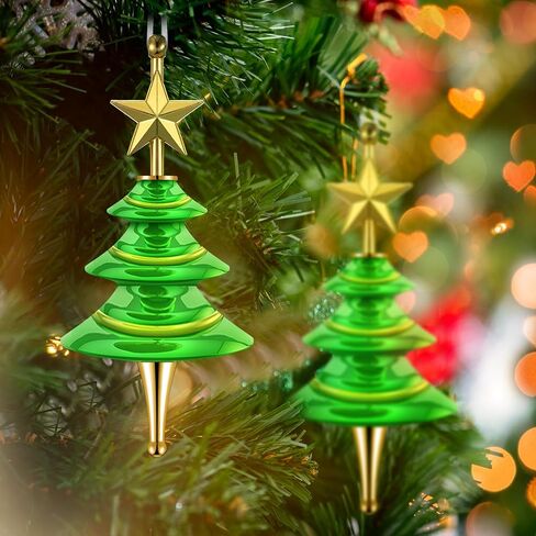 Blulu 12 Set Christmas Tree Ornament Woodturning Project Kit, Christmas Crafts DIY Star Tree Hanging Decoration Holiday Woodturning Kit Xmas Ornaments Making Supplies (Gold, Silver, Rose Gold) in Saudi Arabia