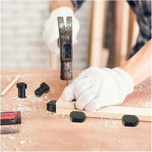 TLGH 8 Pack for 3/4 Inch Workbench with Non-Slip Pad Aluminum Alloy Stops in Saudi Arabia