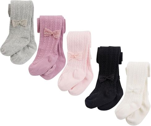 Baby Toddler Girls Winter Fleece Lined Leggings Warm Full Length Pants Basic Cotton Thick Tights Seamless Stockings in Saudi Arabia