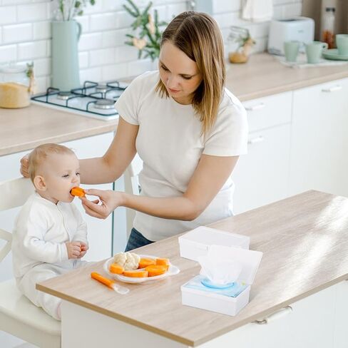 Wipes Dispenser Compatible with Cottonelle Flushable Wet Wipes, Wipe Holder with Sealing Lid Design, Refillable Wipe Container, Non-Slip & Keep Wet Tissue Fresh for Home, Office, Car, Travel in Saudi Arabia